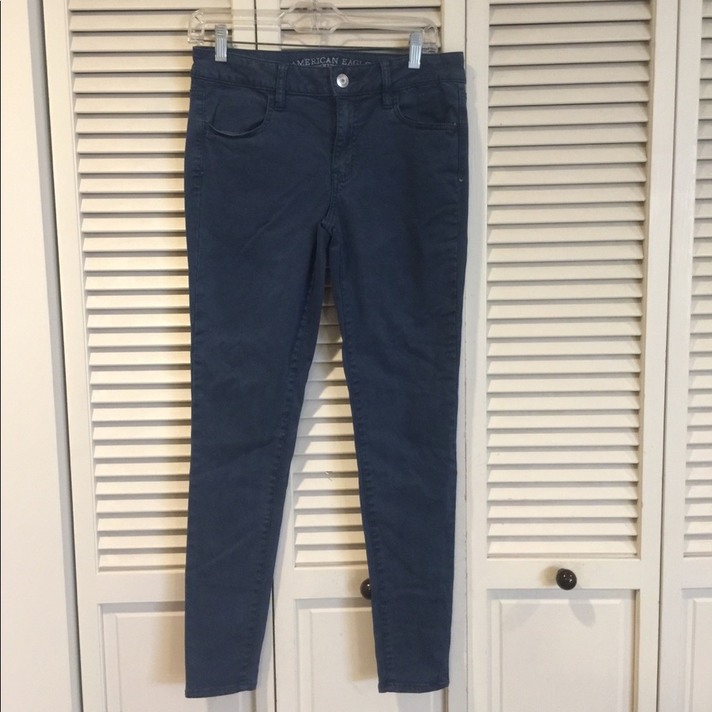 American Eagle Teal Super Stretch Jeggings